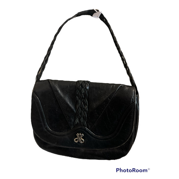 Vintage Handbags - Jay Herbert Black leather shoulder  or clutch bag  Vintage